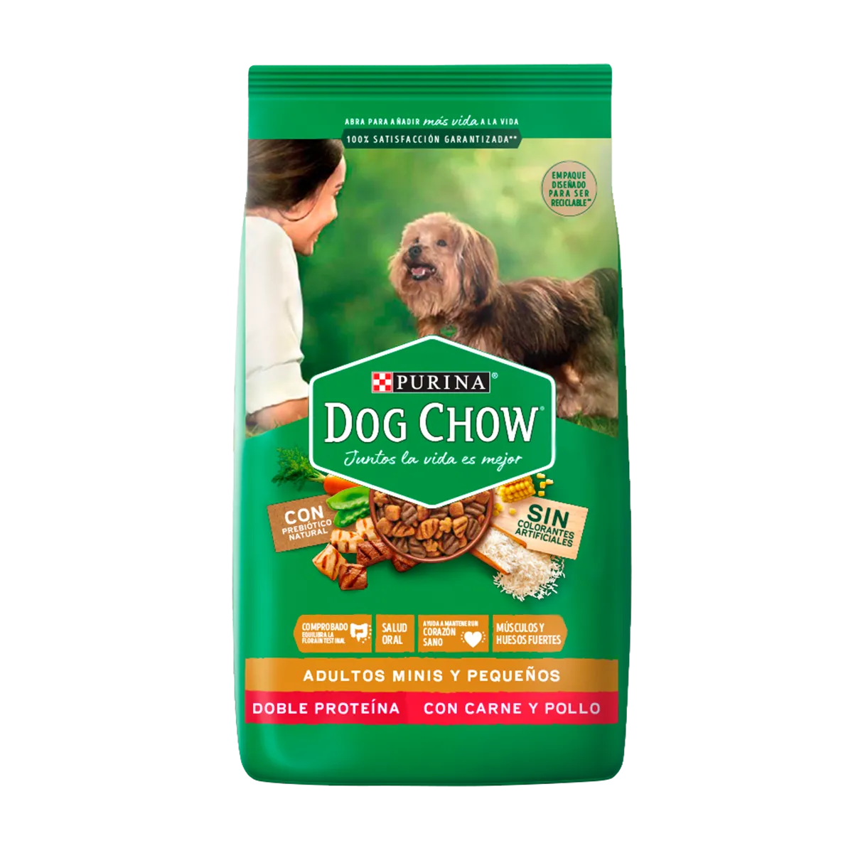 Dog Chow adultos minis y pequeños 21 kg.