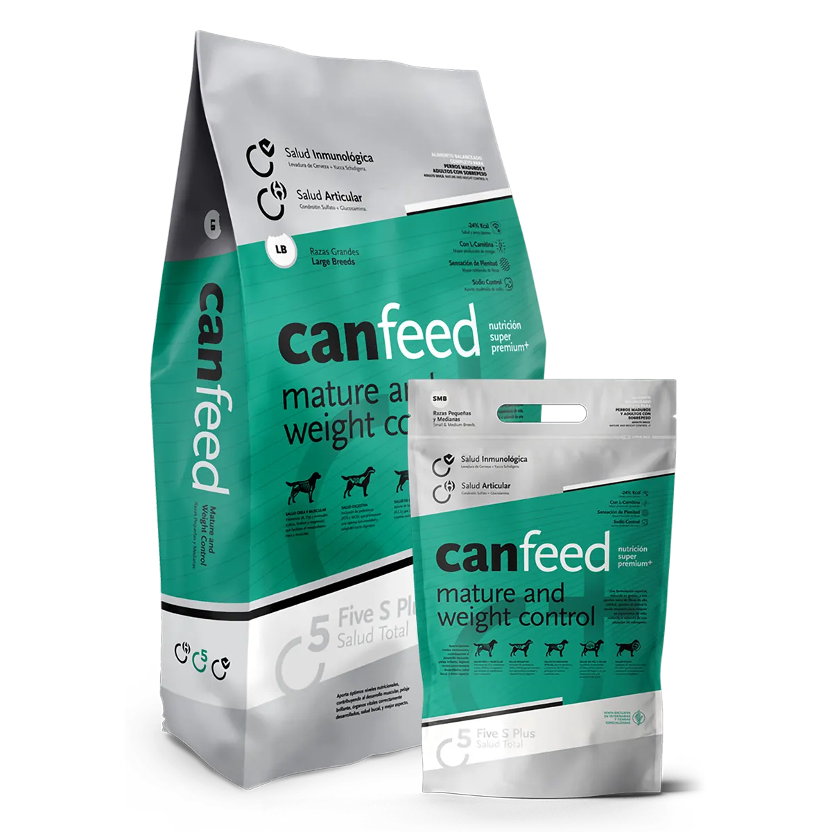 Canfeed mature and weight control